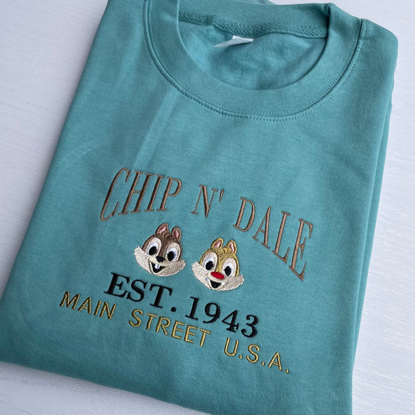 Chip and Dale Embroidered Sweatshirt