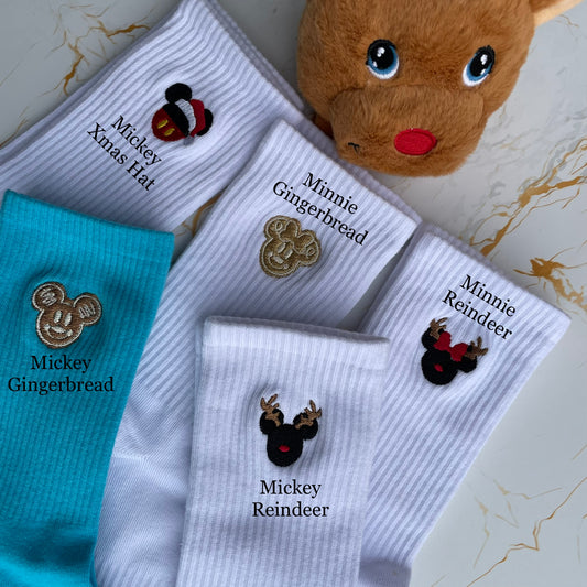 Christmas Embroidered Socks