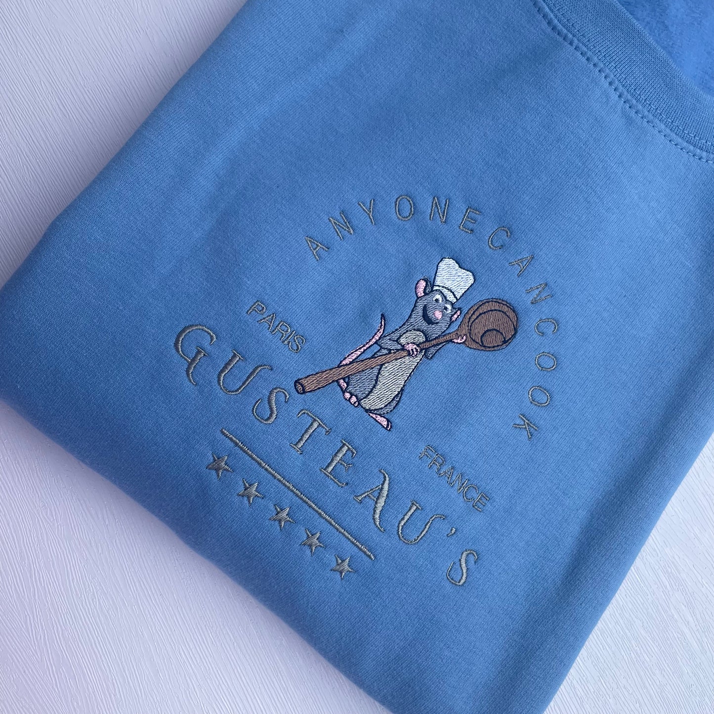 Ratatouille Gusteau's embroidered sweatshirt
