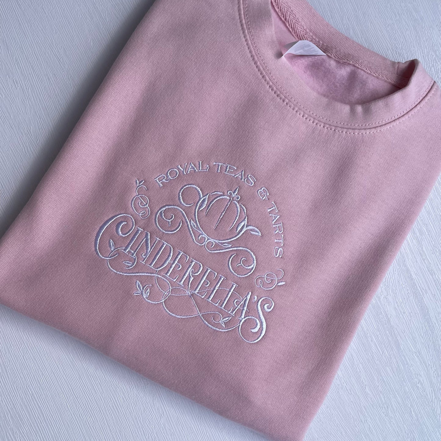 Cinderella's Royal Teas & Tarts Embroidered Sweatshirt