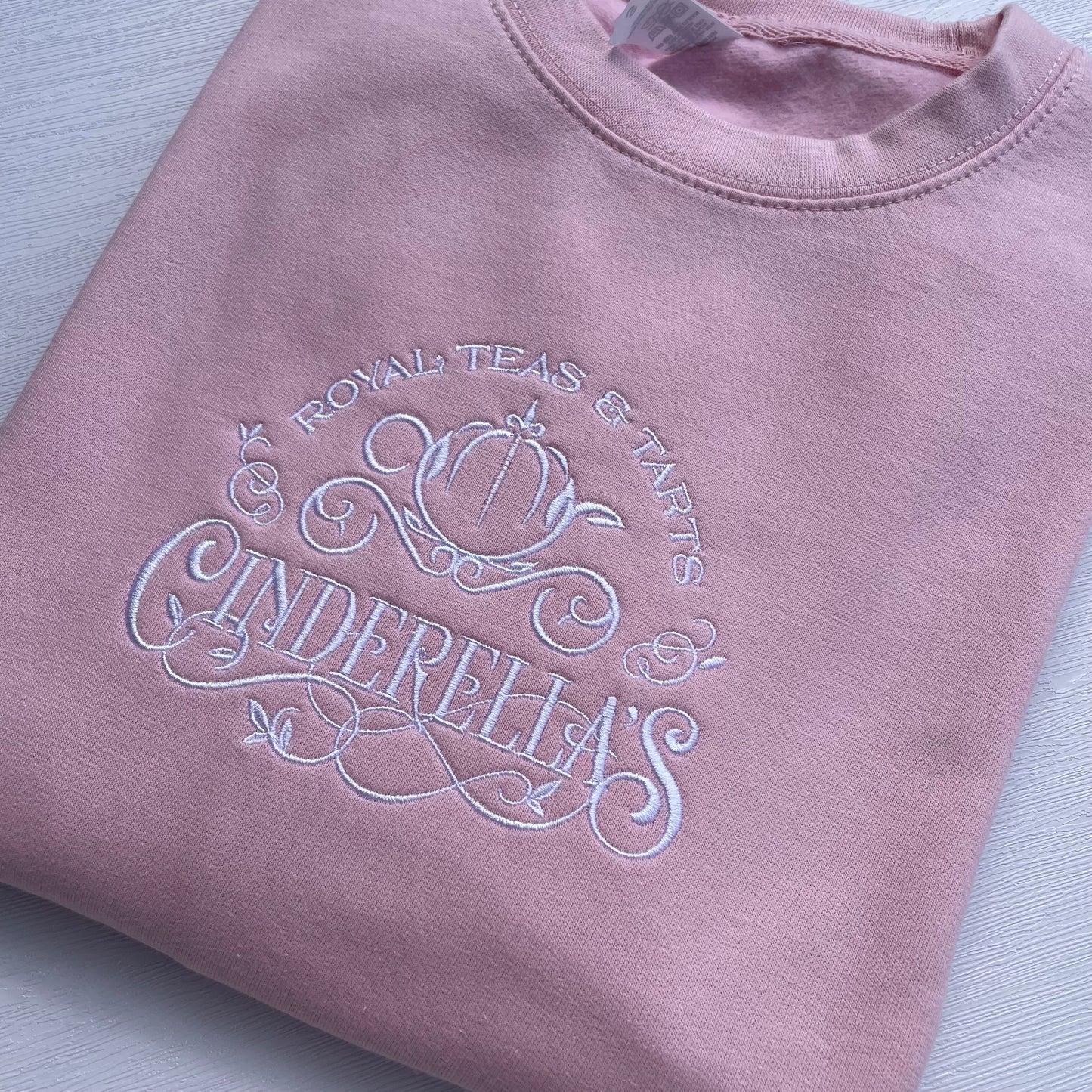 Cinderella's Royal Teas & Tarts Embroidered Sweatshirt