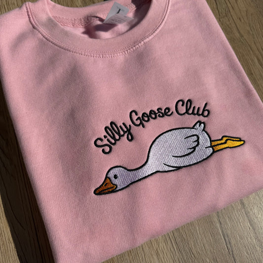 Silly Goose Club Embroidered Sweatshirt