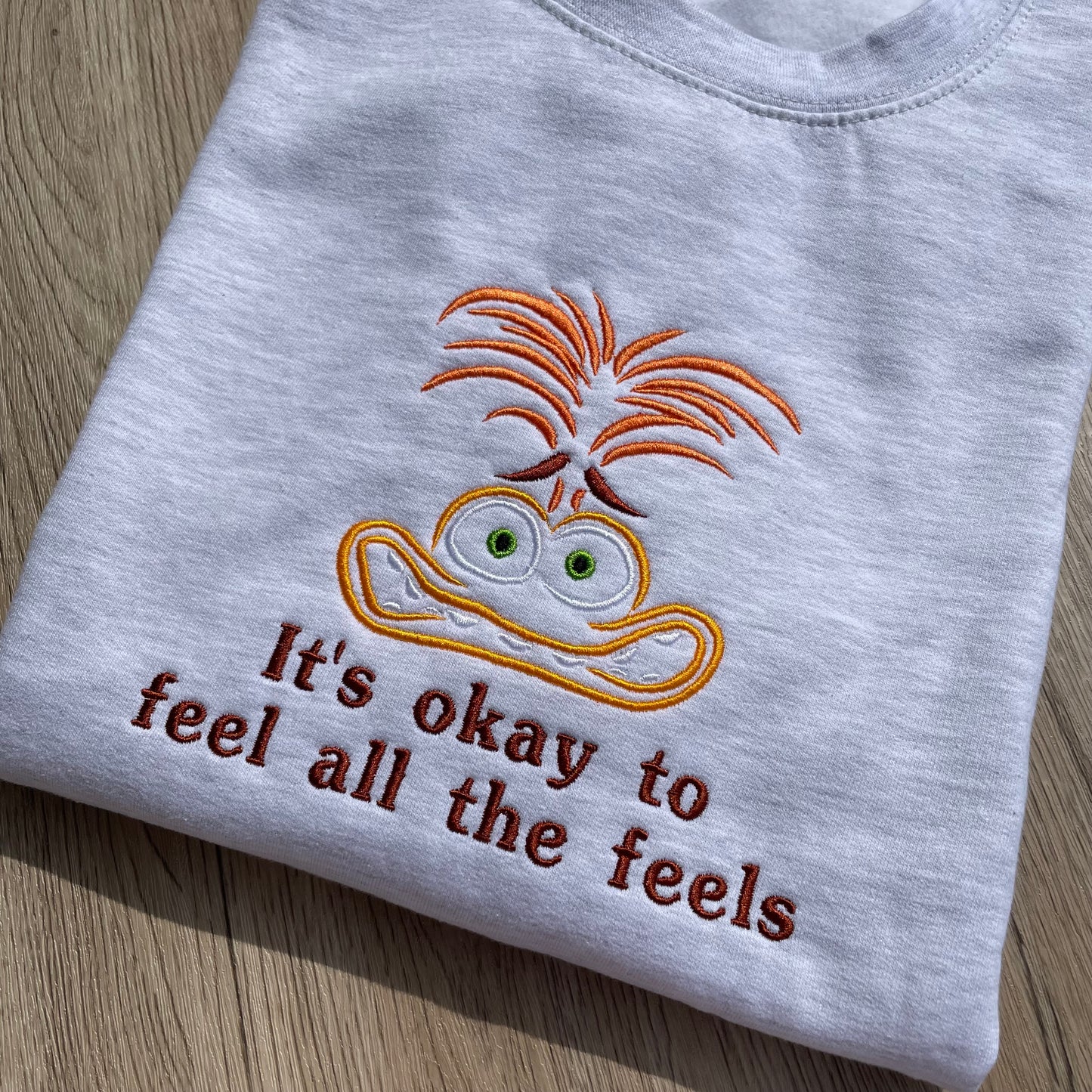 Anxiety Inside Out Embroidered Sweatshirt