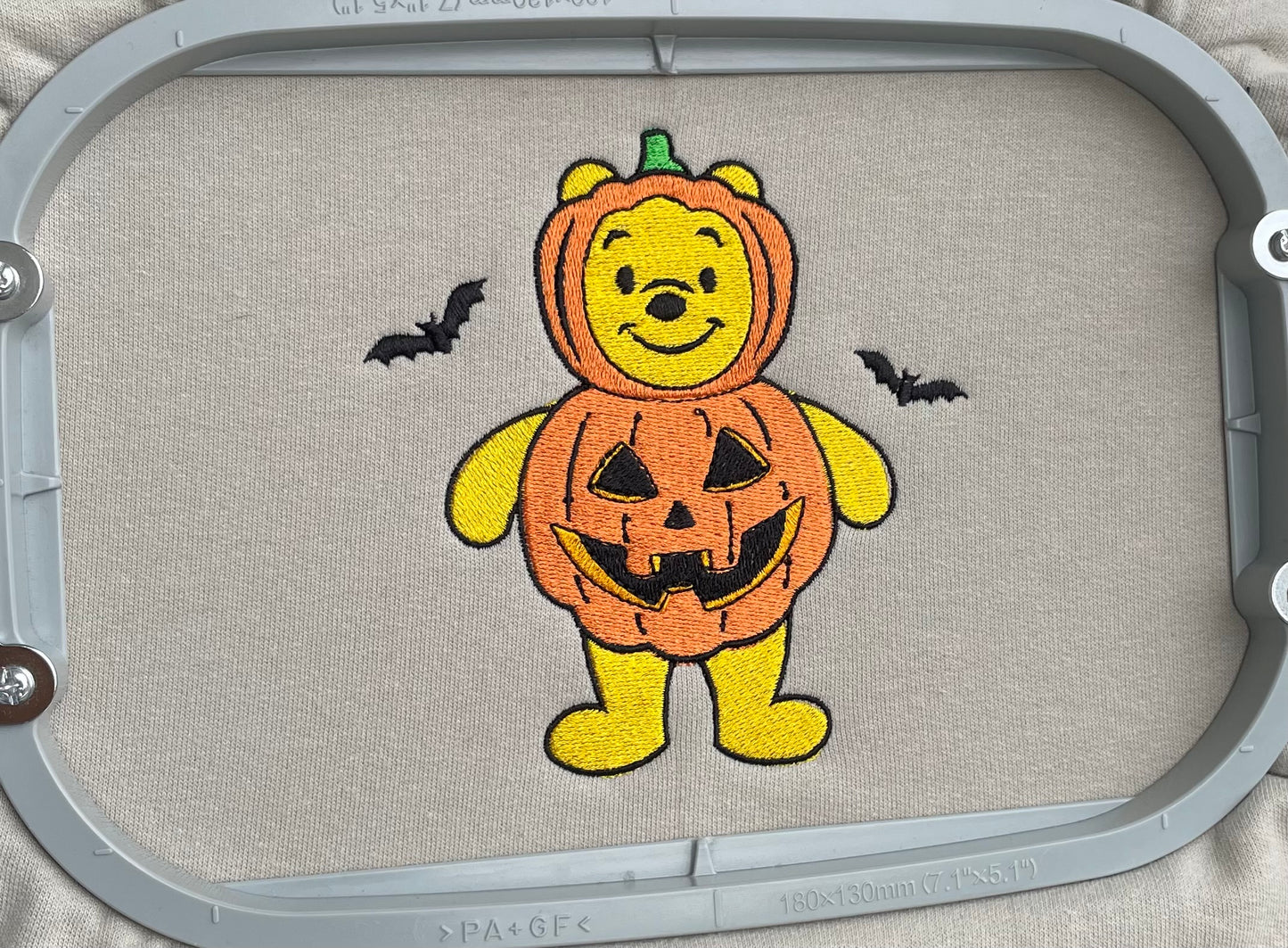 Winnie Pumpkin Embroidered Sweatshirt
