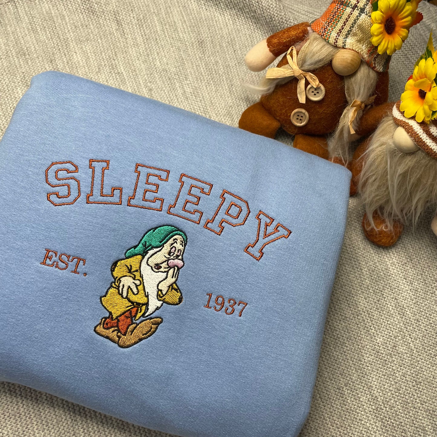 Sleepy Dwarf Embroidered Sweatshirt