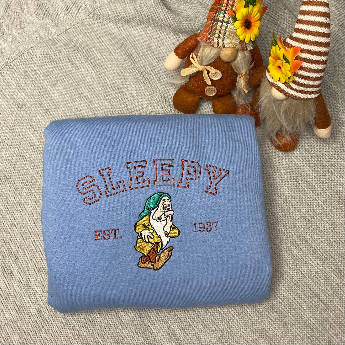 Sleepy Dwarf Embroidered Sweatshirt