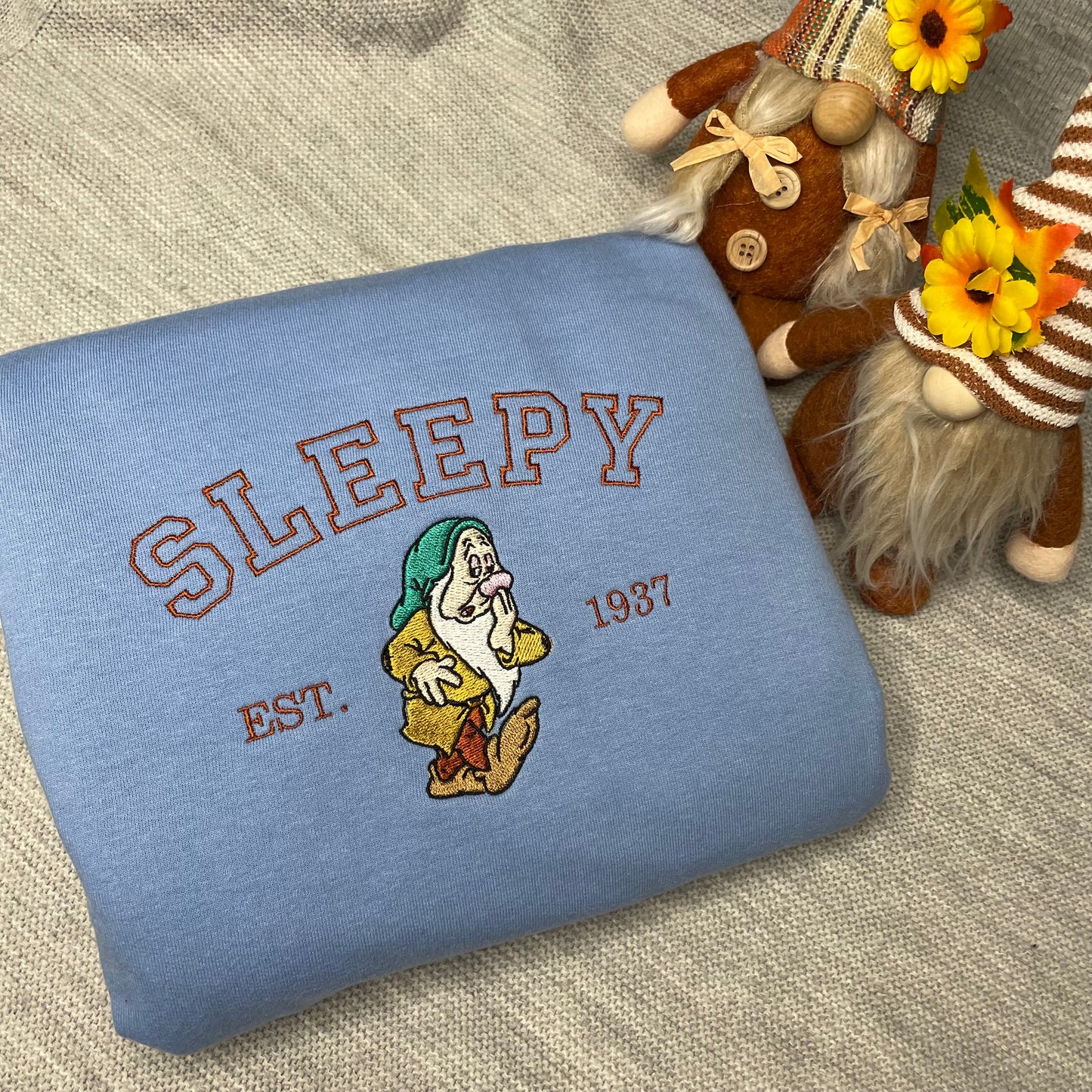Sleepy Dwarf Embroidered Sweatshirt