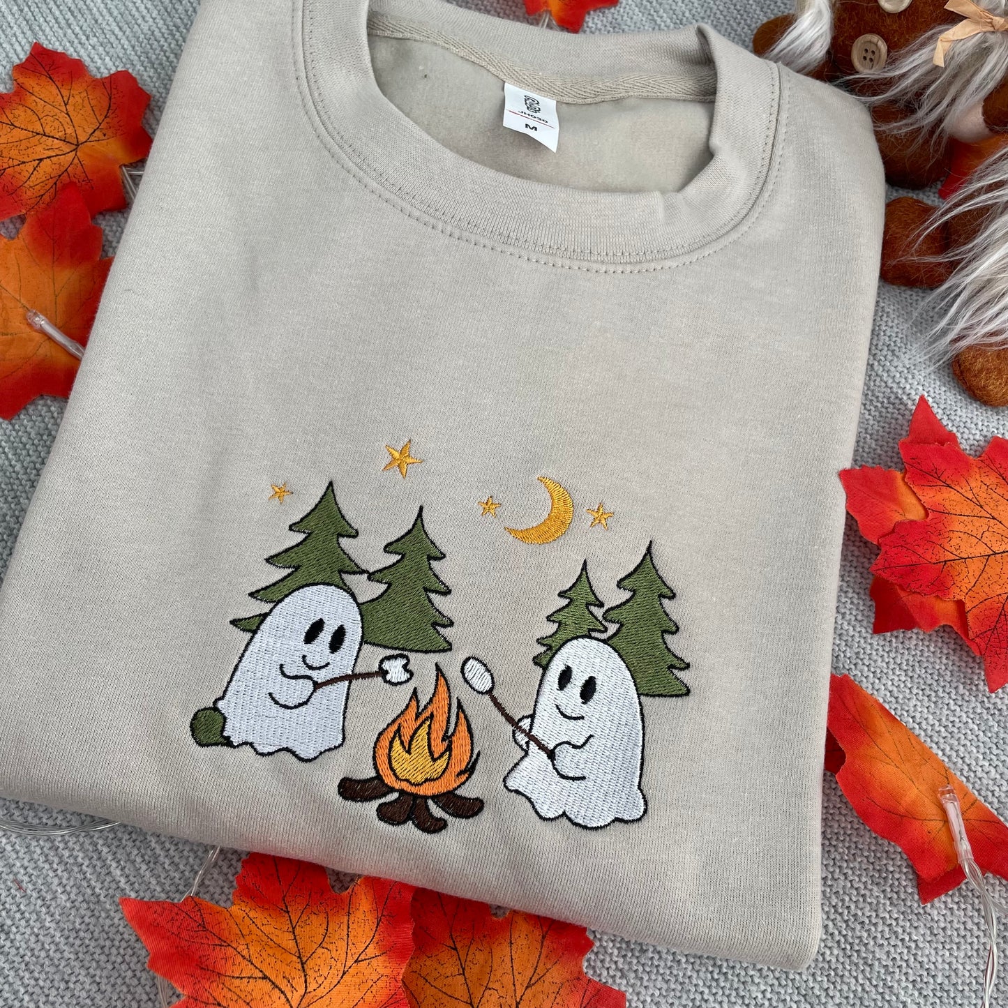 Ghost Campfire Embroidered Sweatshirt