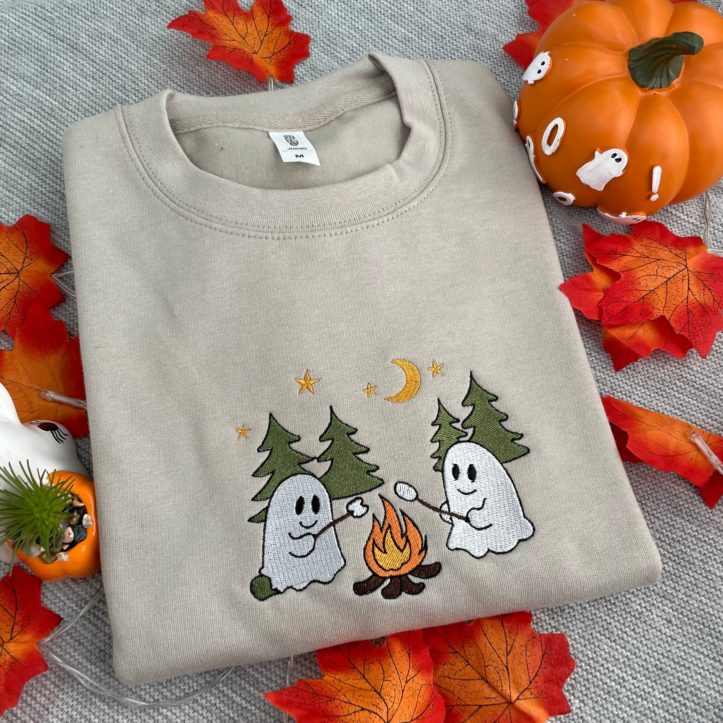 Ghost Campfire Embroidered Sweatshirt