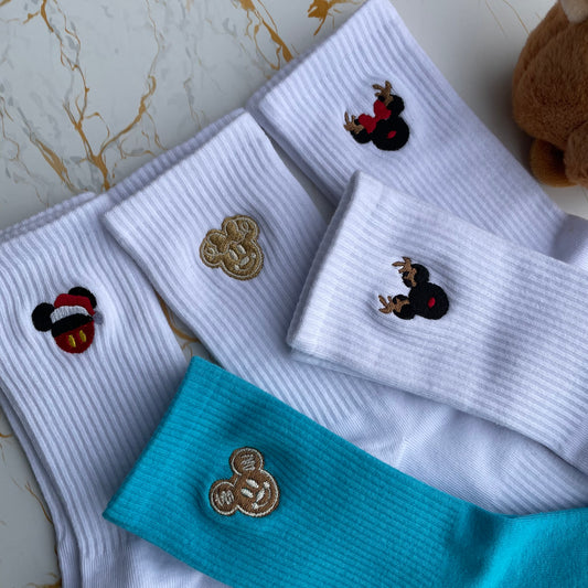 Christmas Embroidered Socks