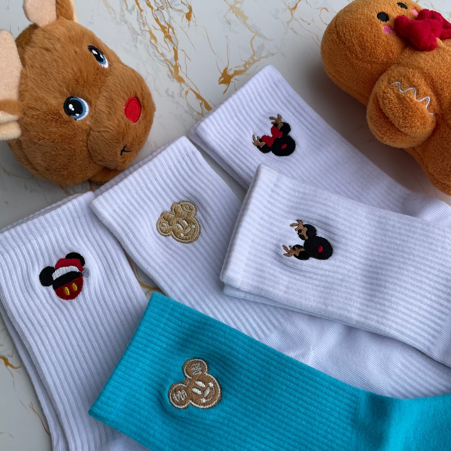 Christmas Embroidered Socks