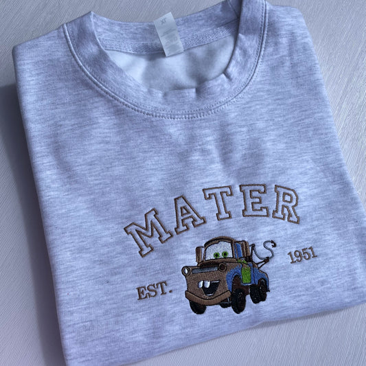 Mater Embroidered Sweatshirt - Cars