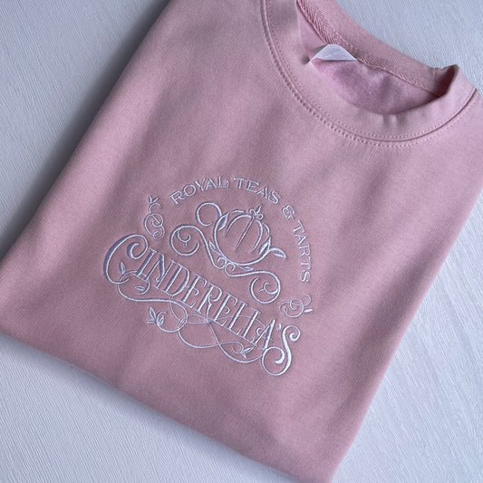 Cinderella's Royal Teas & Tarts Embroidered Sweatshirt