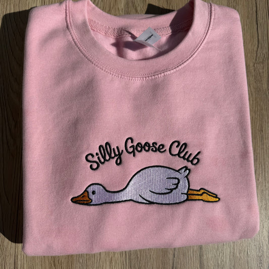 Silly Goose Club Embroidered Sweatshirt