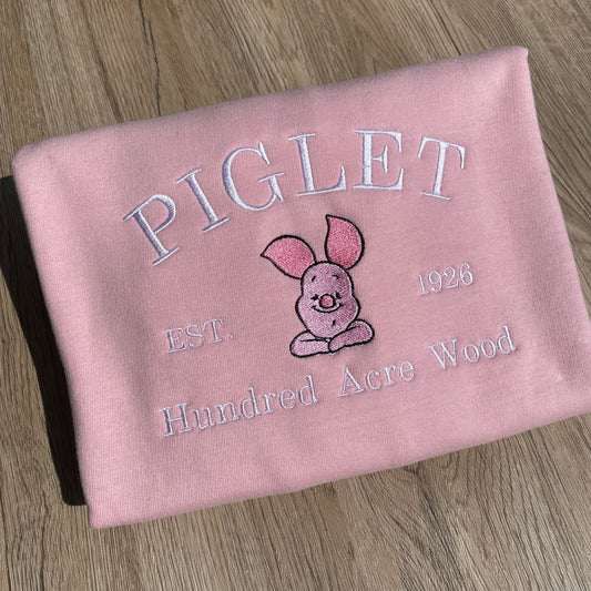 Piglet  Embroidered Sweatshirt
