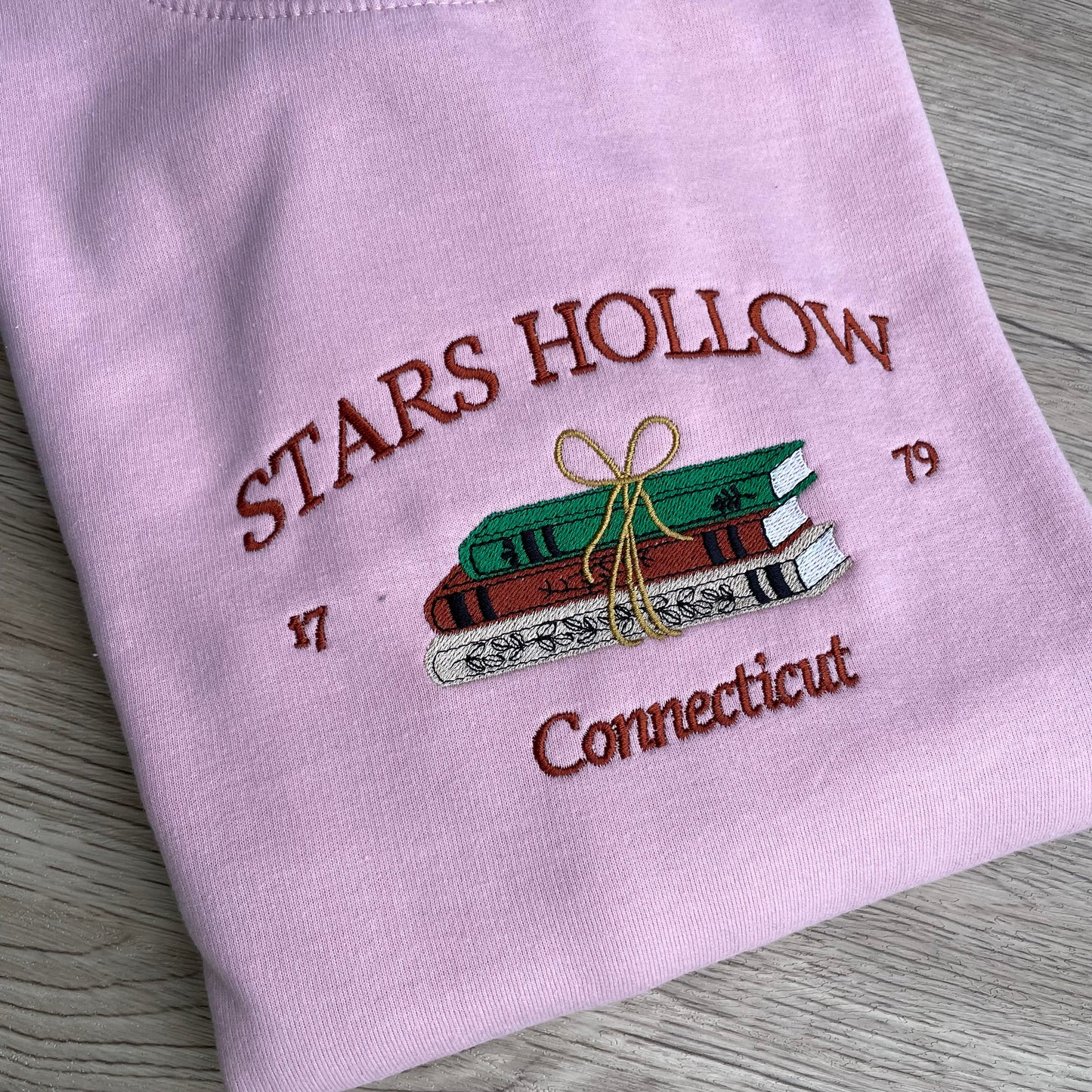 Stars Hallow Connecticut Embroidered Sweatshirt