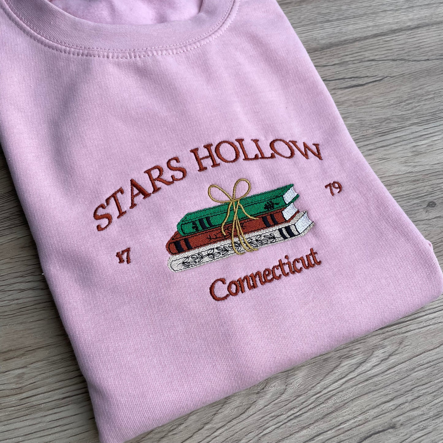 Stars Hallow Connecticut Embroidered Sweatshirt