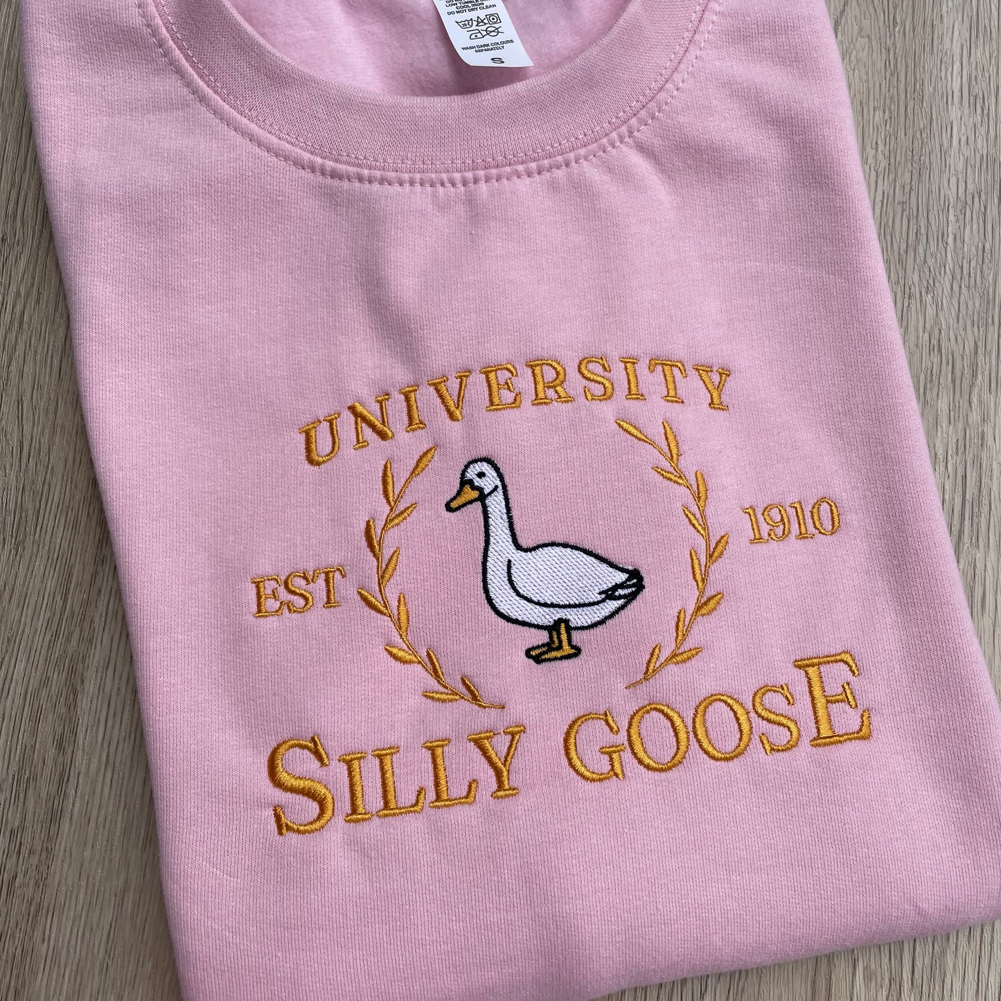 University Silly Goose Embroidered Sweatshirt