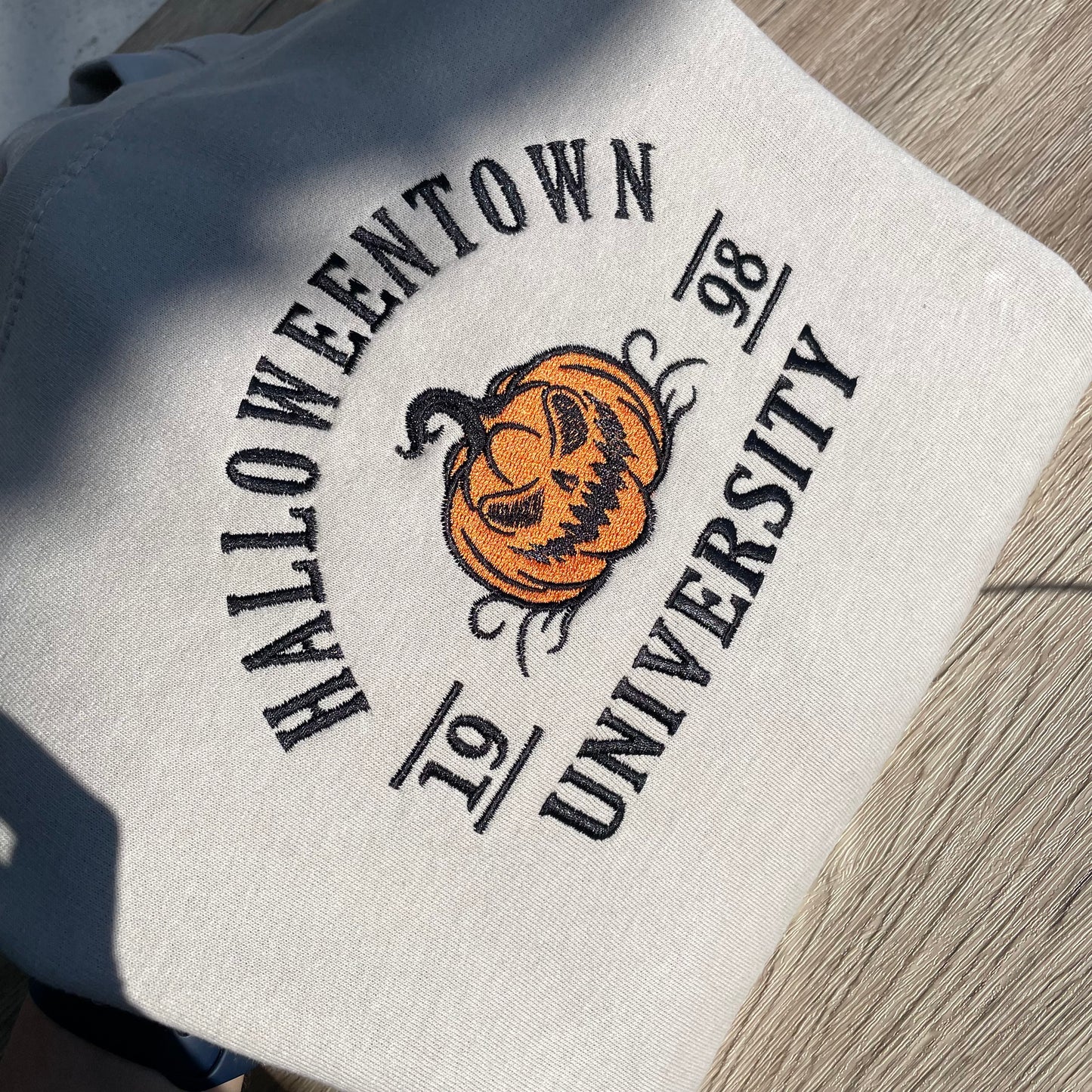 Halloween Town University Embroidered Sweatshirt