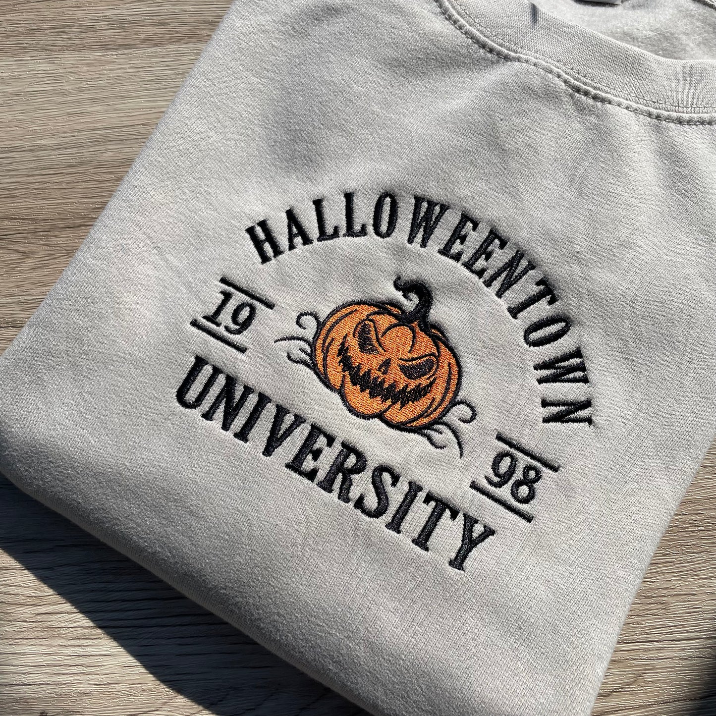 Halloween Town University Embroidered Sweatshirt