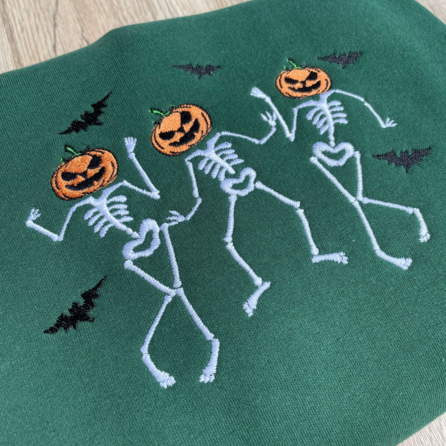 Dancing Skeletons Embroidered Sweatshirt