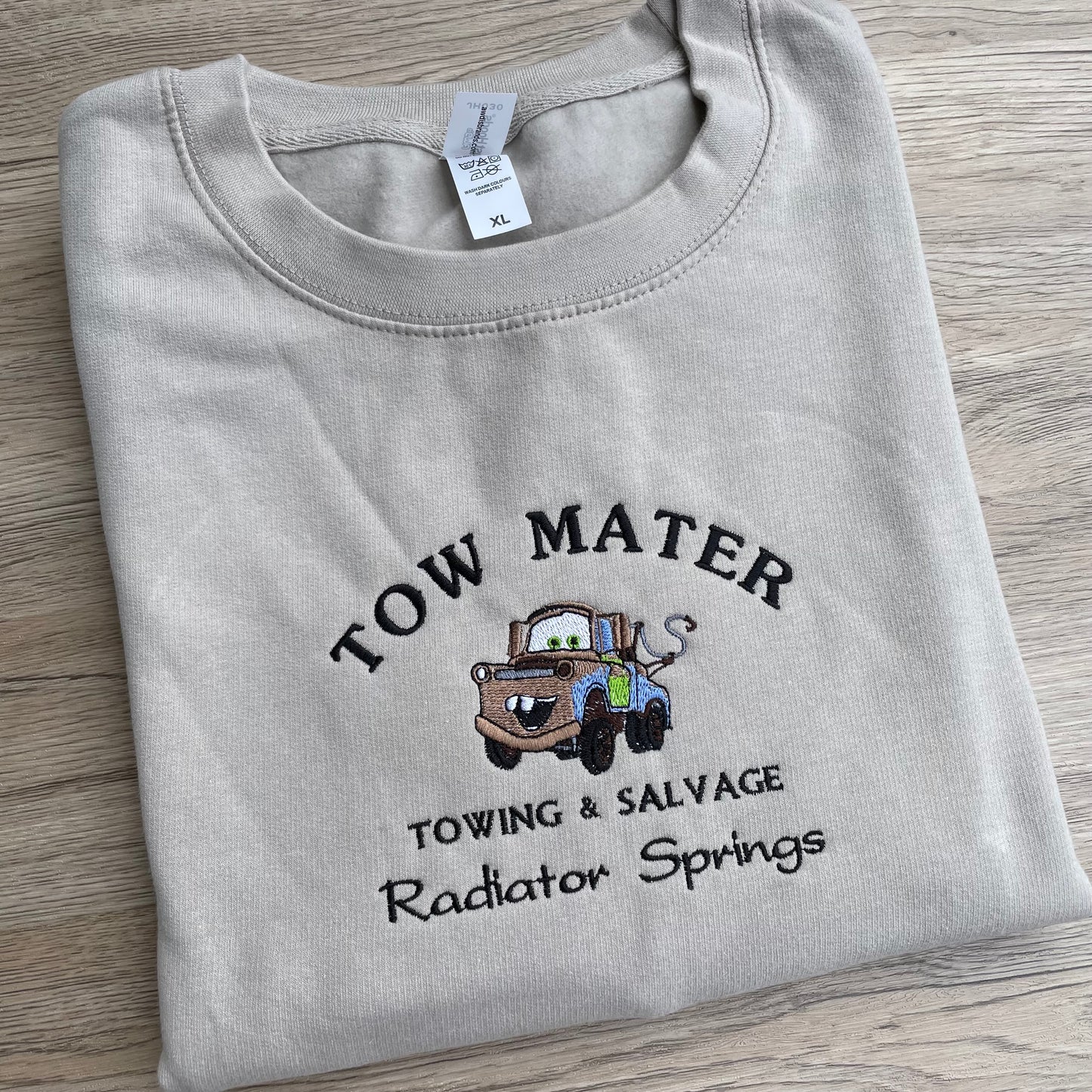 Tow Mater Radiator Spring Embroidered Sweatshirt