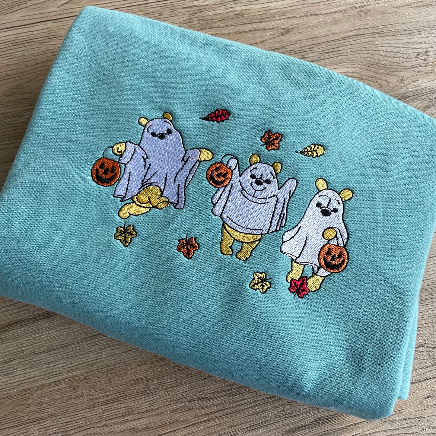 Winnie The Pooh Ghost Embroidered Sweatshirt