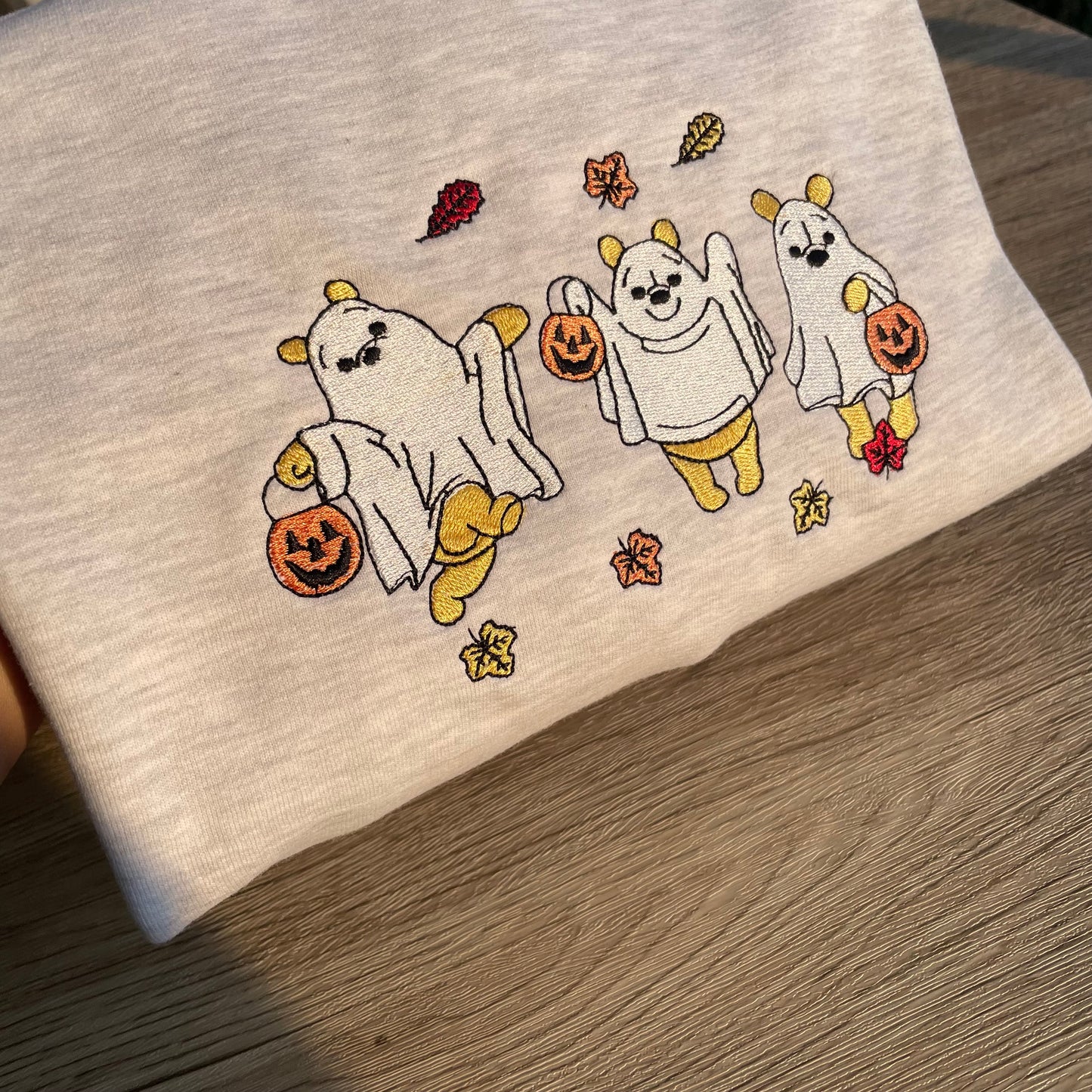 Winnie The Pooh Ghost Embroidered Sweatshirt