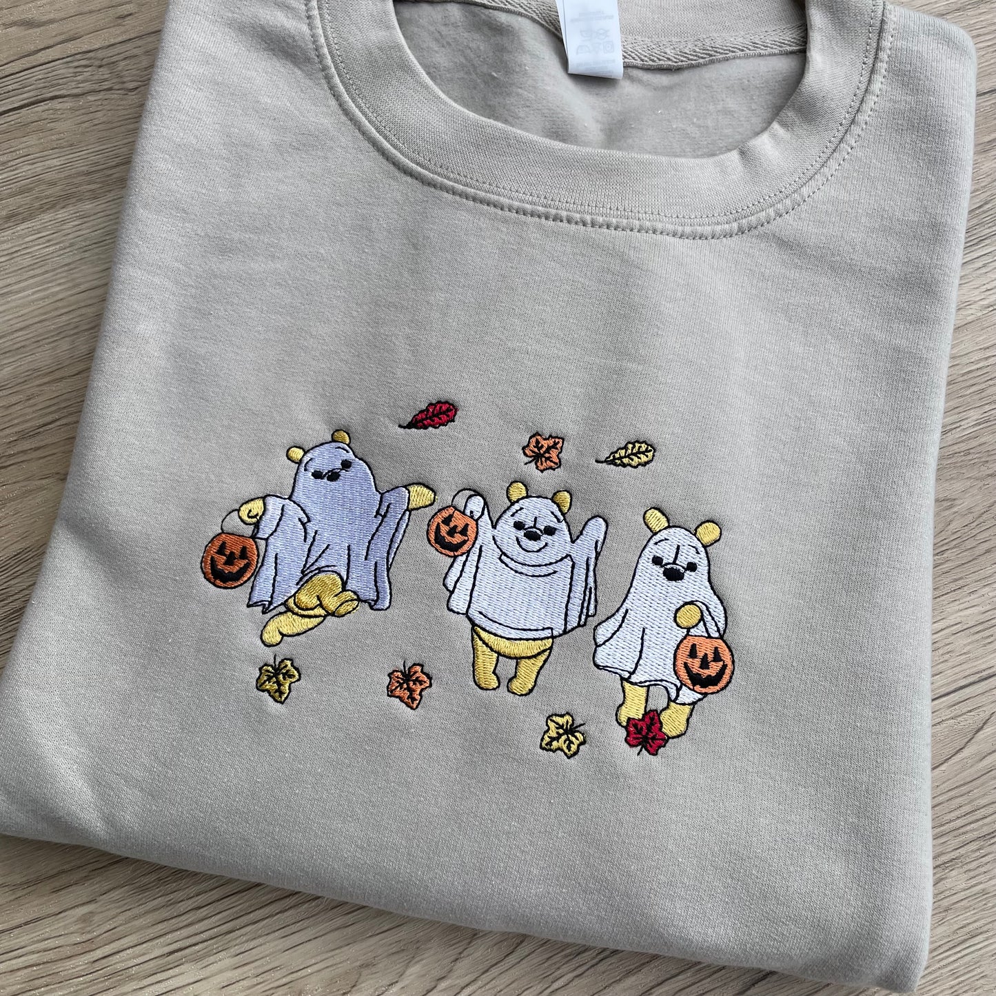 Winnie The Pooh Ghost Embroidered Sweatshirt