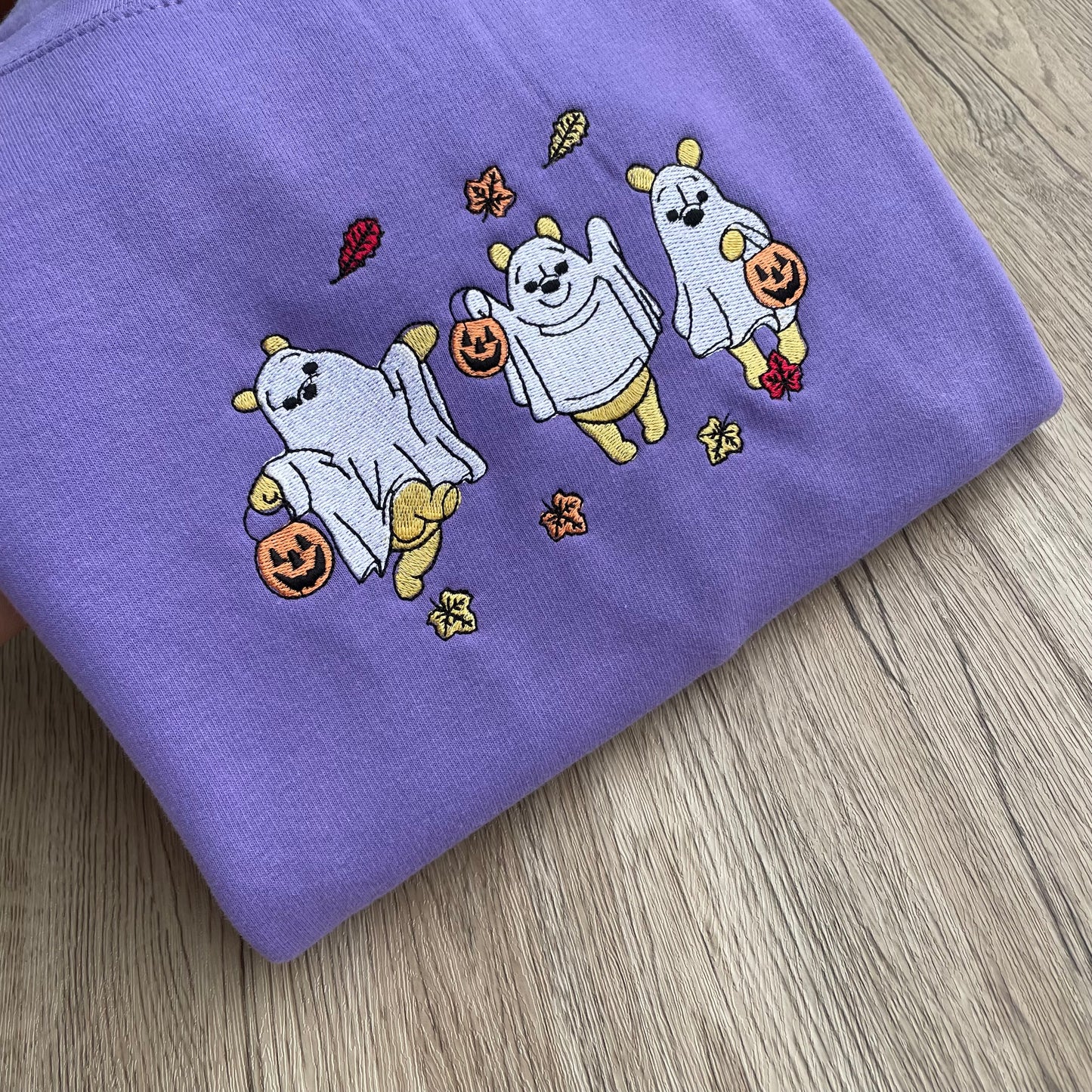 Winnie The Pooh Ghost Embroidered Sweatshirt