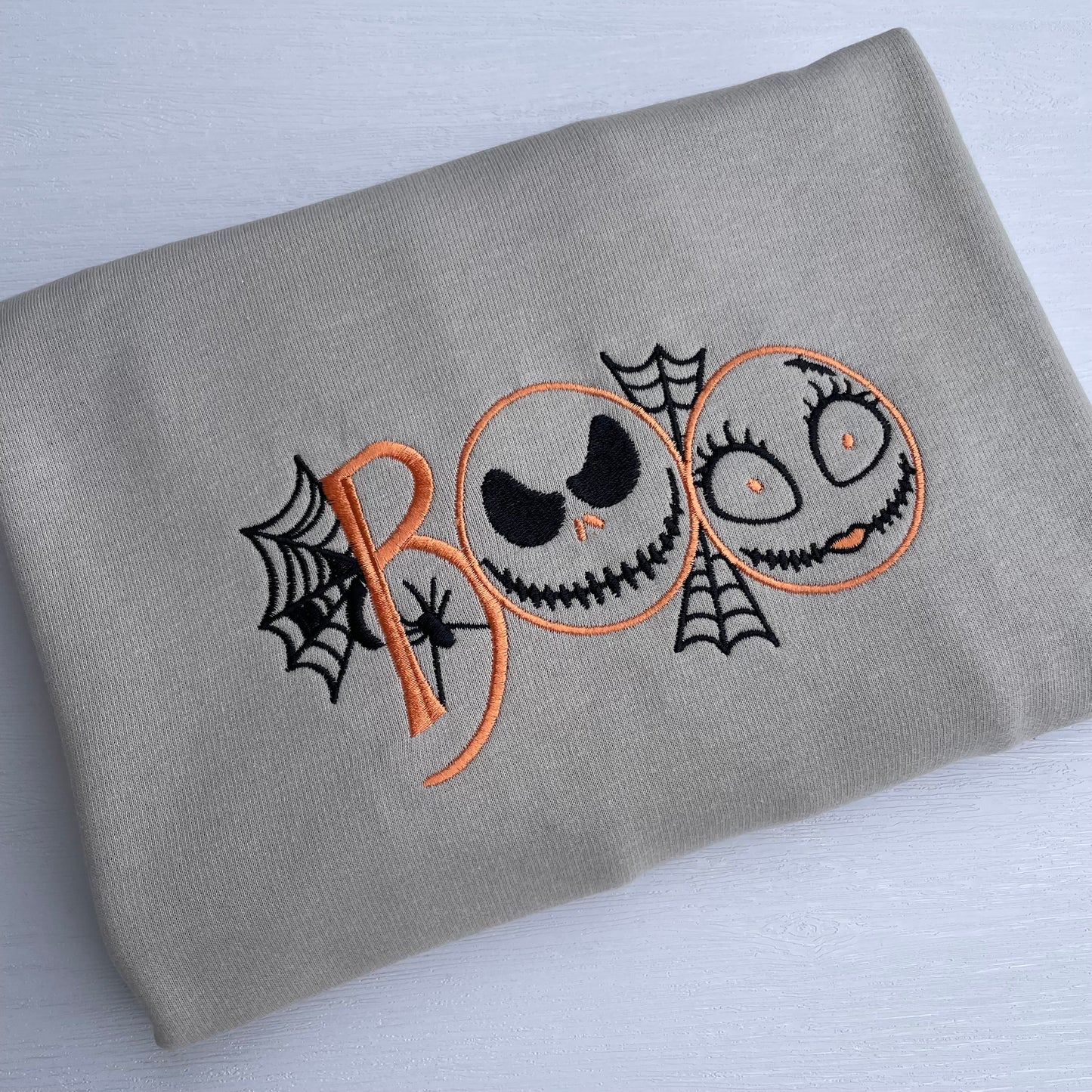 Sally And Jack Boo Embroidered Sweatshirt