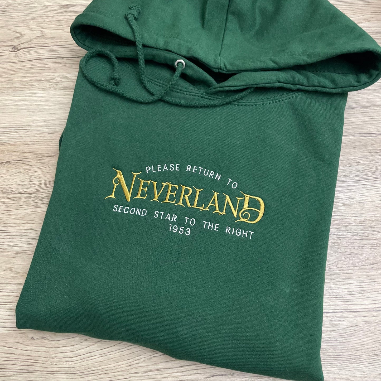 Please Return To Neverland  Embroidered Sweatshirt