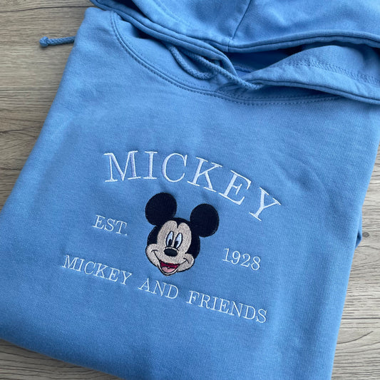 Mickey Mouse Embroidered Sweatshirt