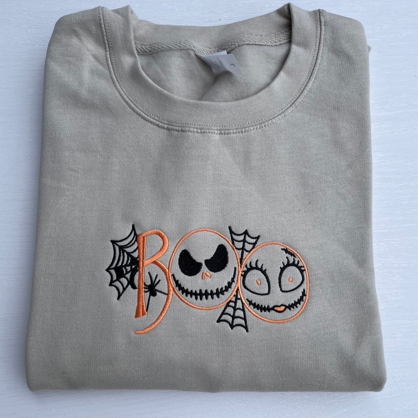 Sally And Jack Boo Embroidered Sweatshirt