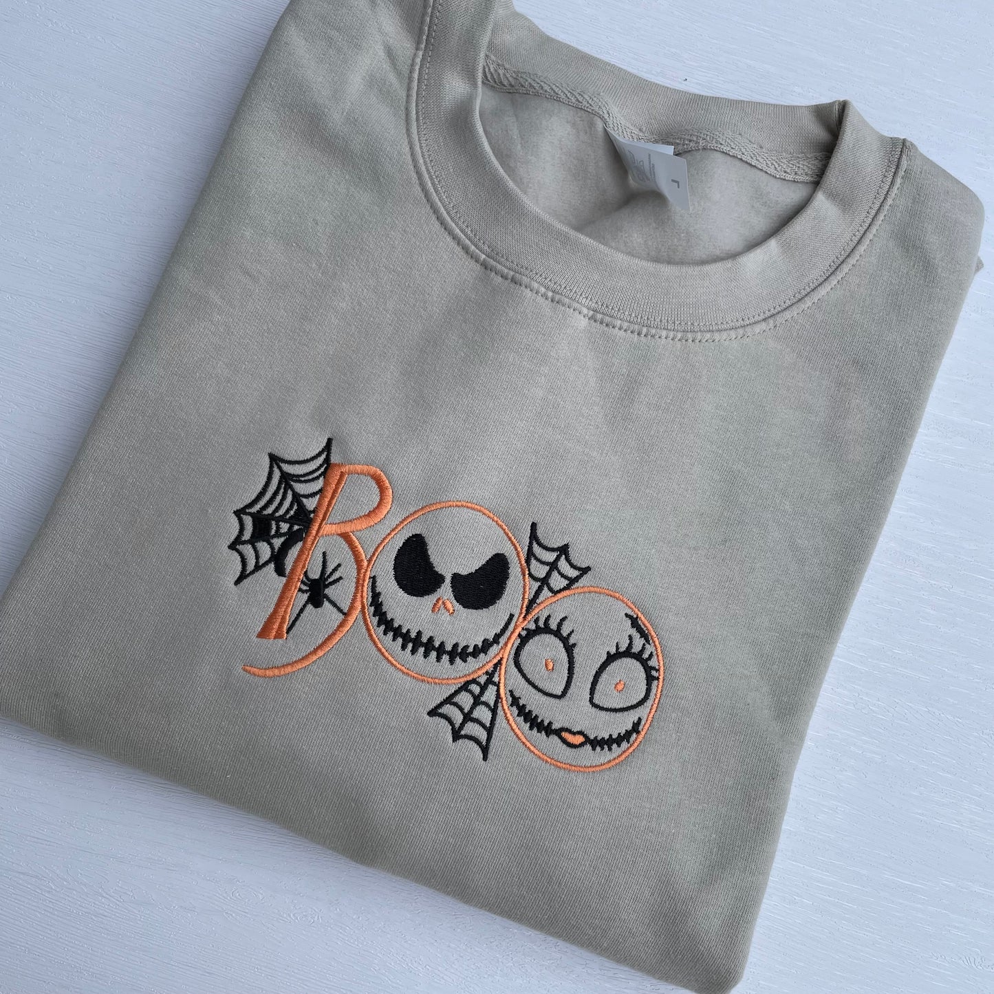 Sally And Jack Boo Embroidered Sweatshirt