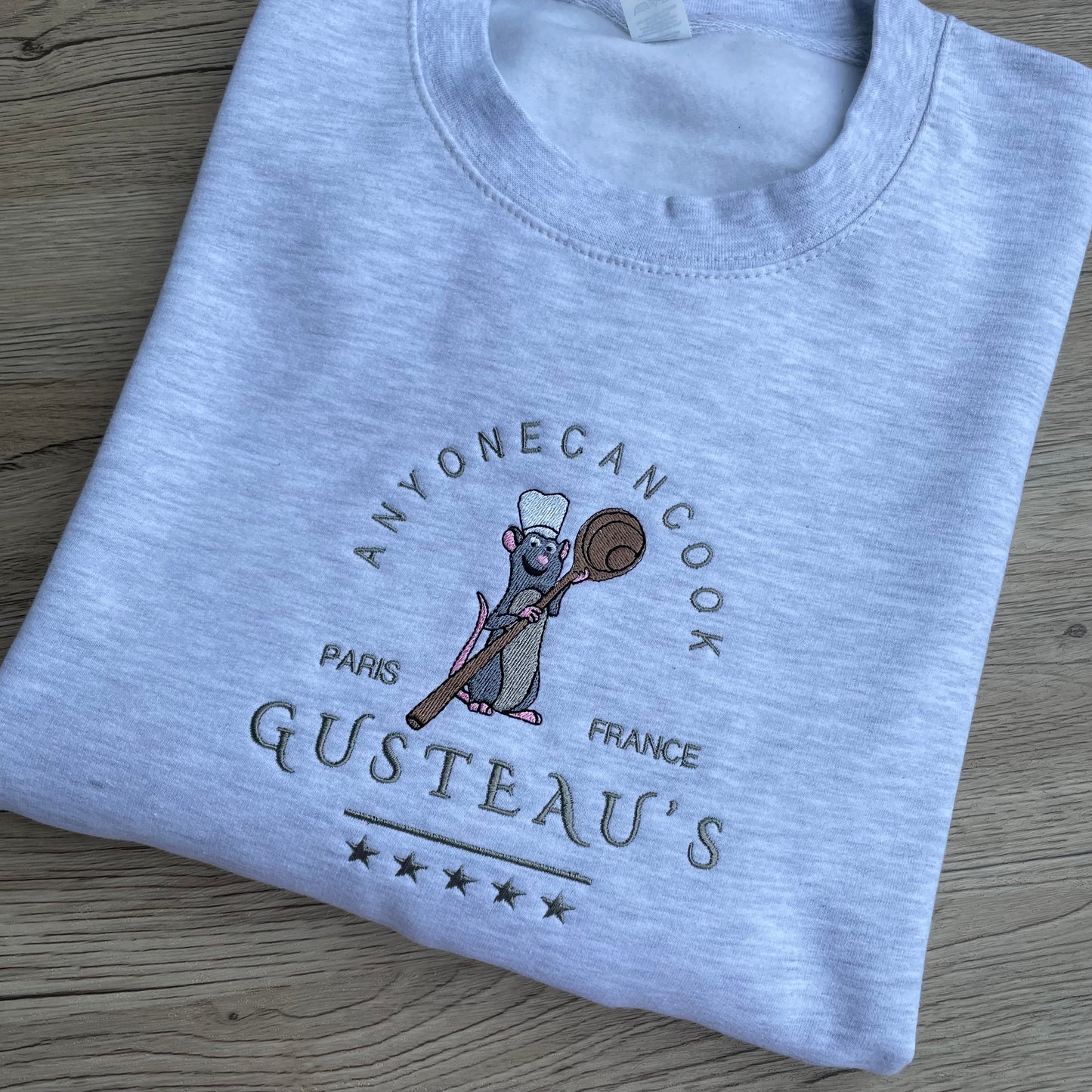 Ratatouille Gusteau's embroidered sweatshirt