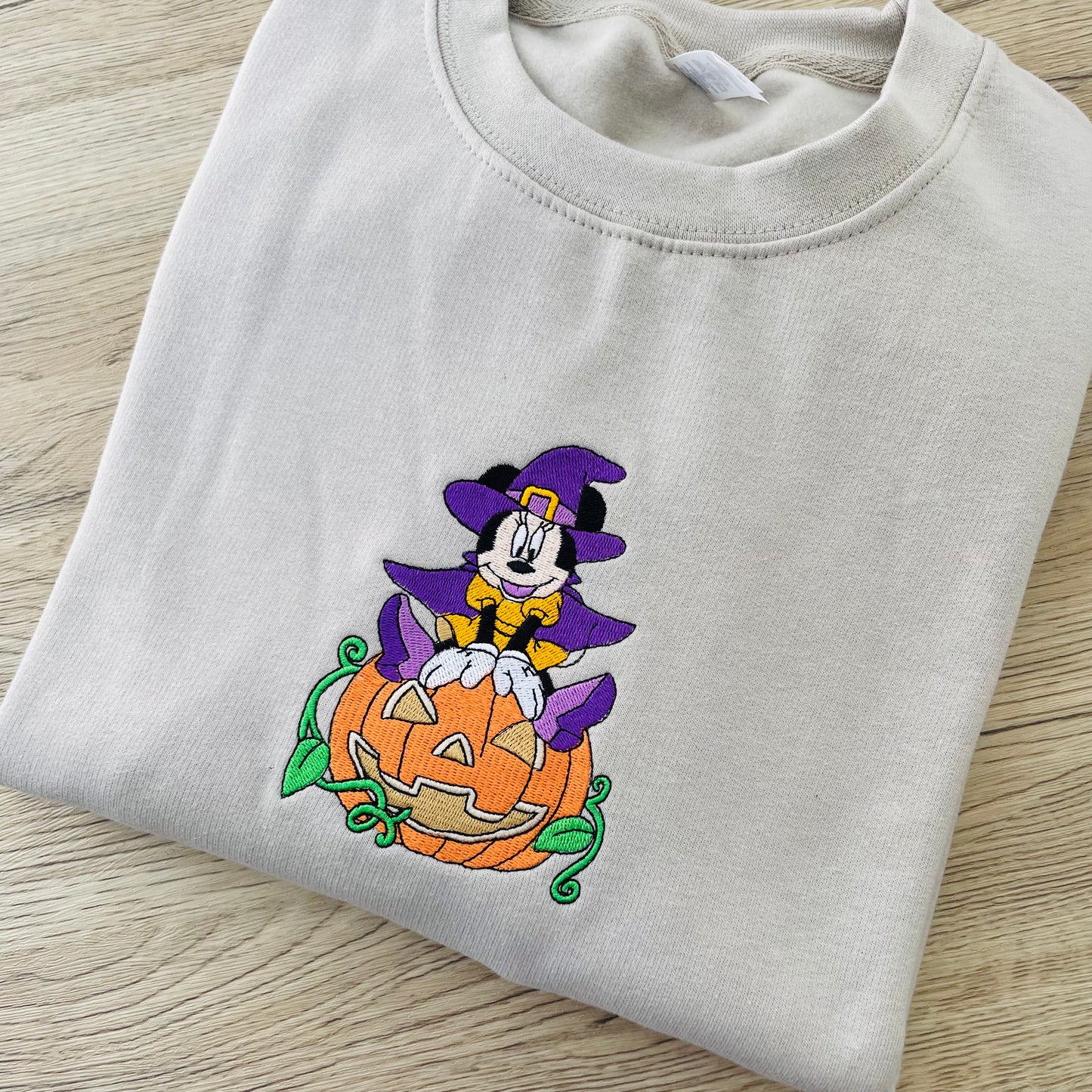 Witch Pumpkin Embroidered Sweatshirt