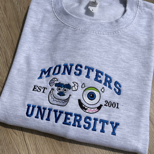 Monsters University Embroidered Sweatshirt 2001