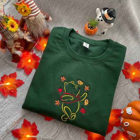Winnie the Pooh Fall Embroidered Sweatshirt