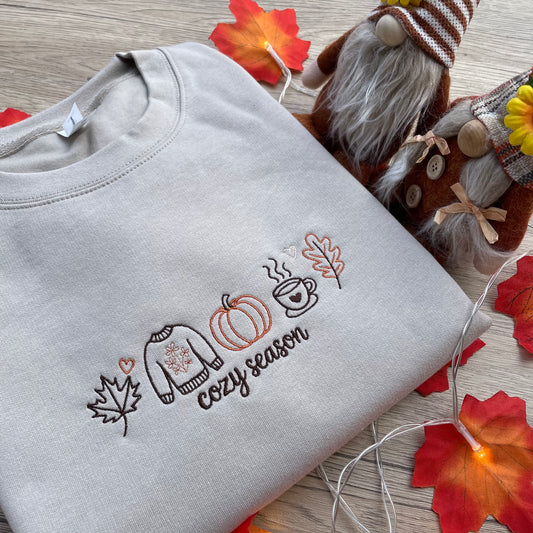 Cozy Season Embroidered Sweatshirt