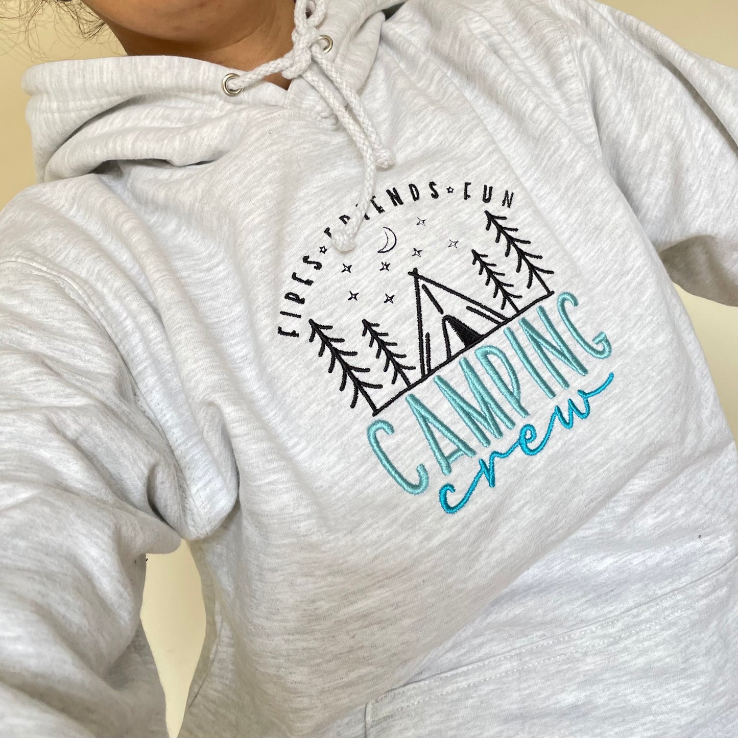 Camping Crew Embroidered Hoodie