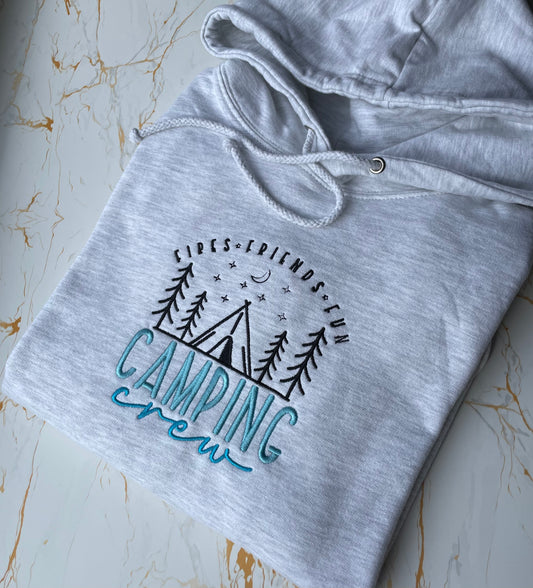 Camping Crew Embroidered Hoodie