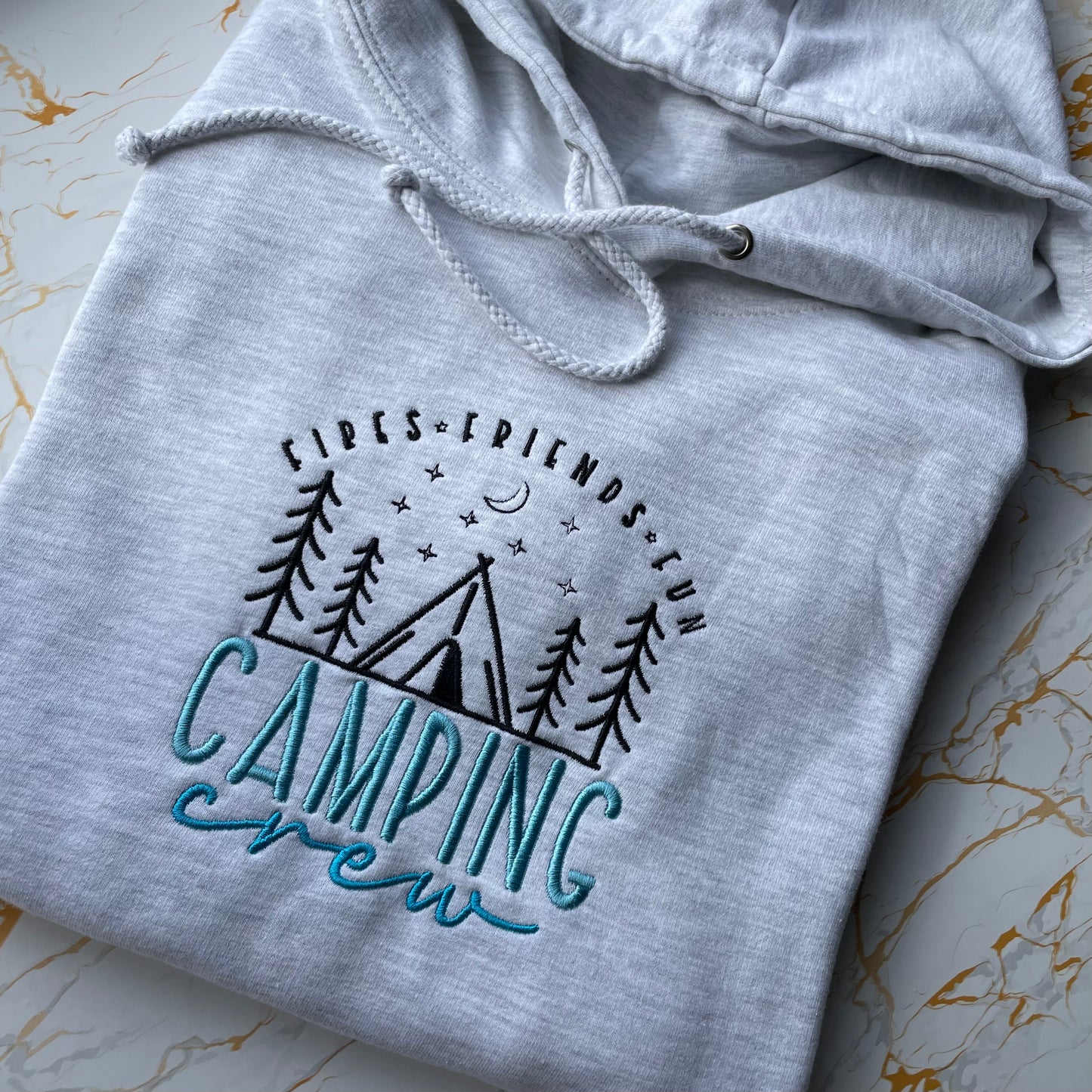 Camping Crew Embroidered Hoodie