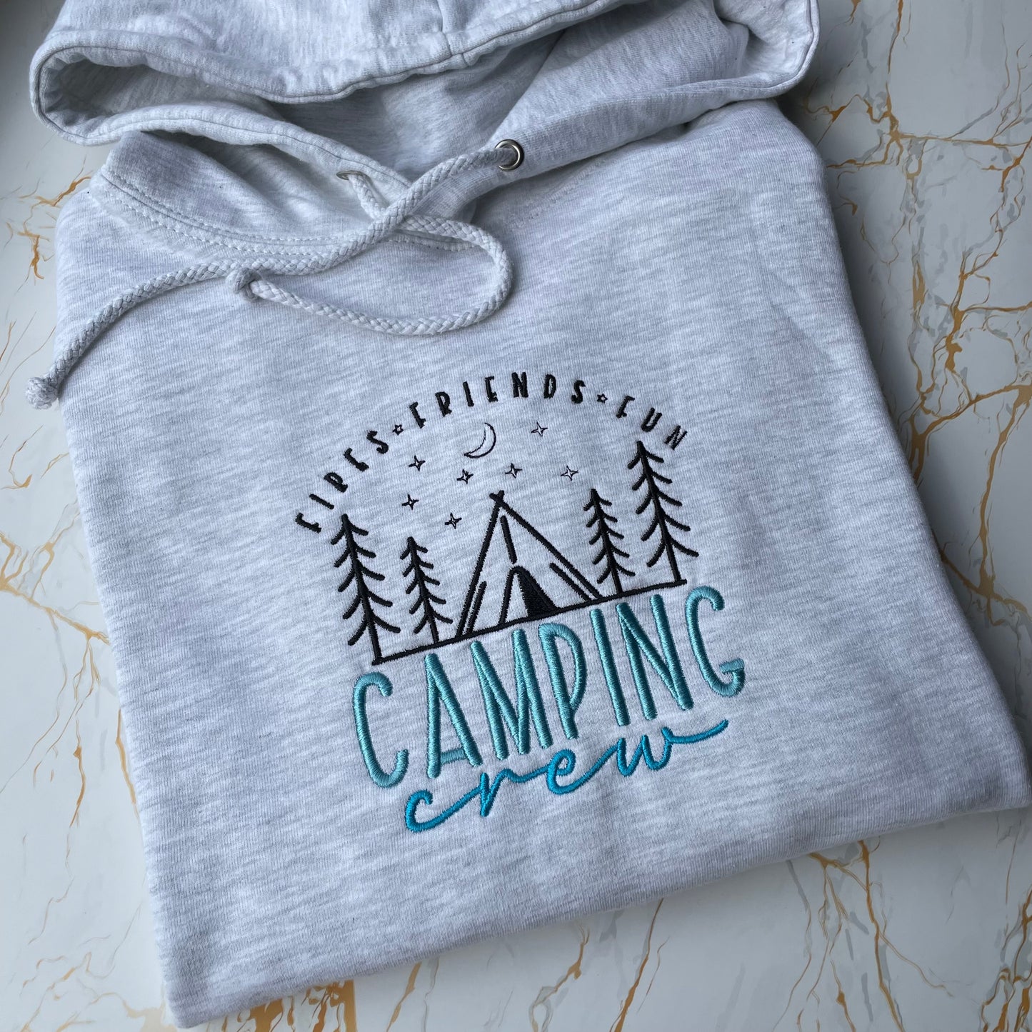 Camping Crew Embroidered Hoodie