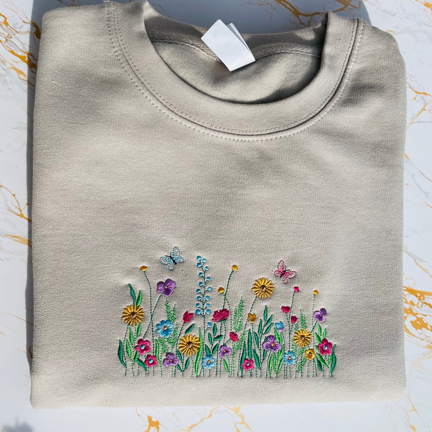 Wild Flowers Embroidered Sweatshirt