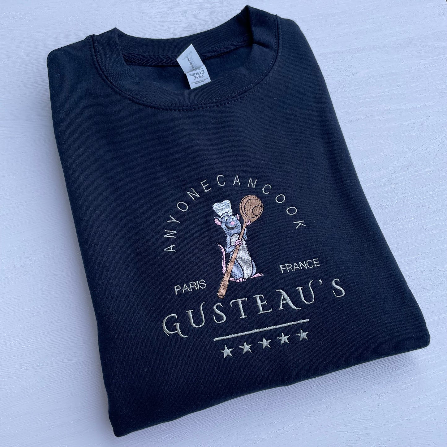 Ratatouille Gusteau's embroidered sweatshirt