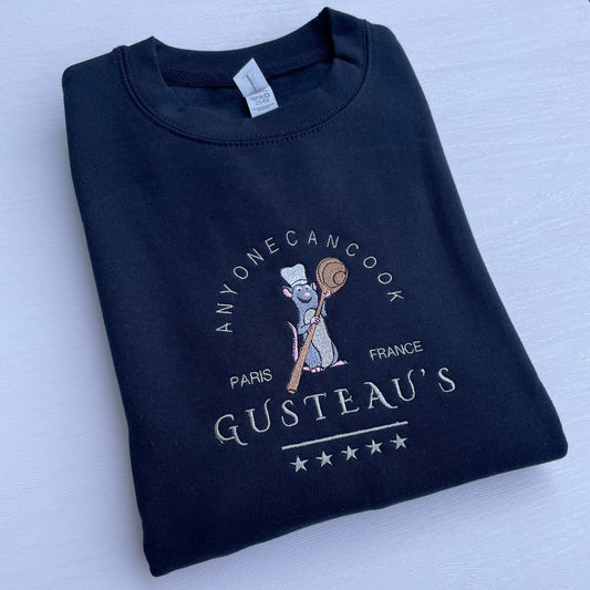 Ratatouille Gusteau's embroidered sweatshirt