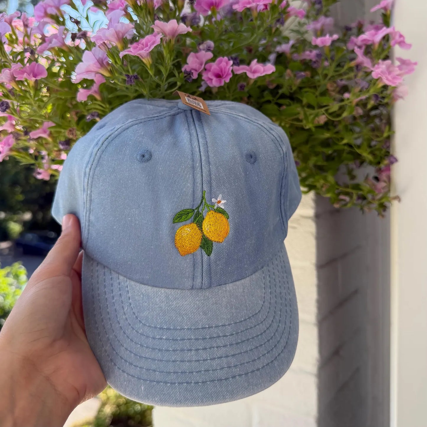 Lemon Embroidered Baseball Cap
