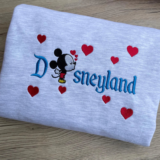 Mickey Disneyland Embroidered Sweatshirt
